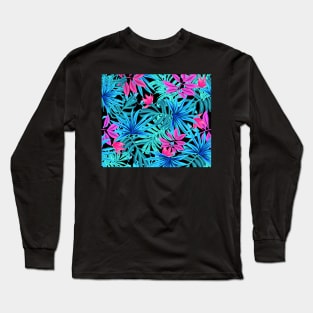 Colorful Leaves Pattern Long Sleeve T-Shirt